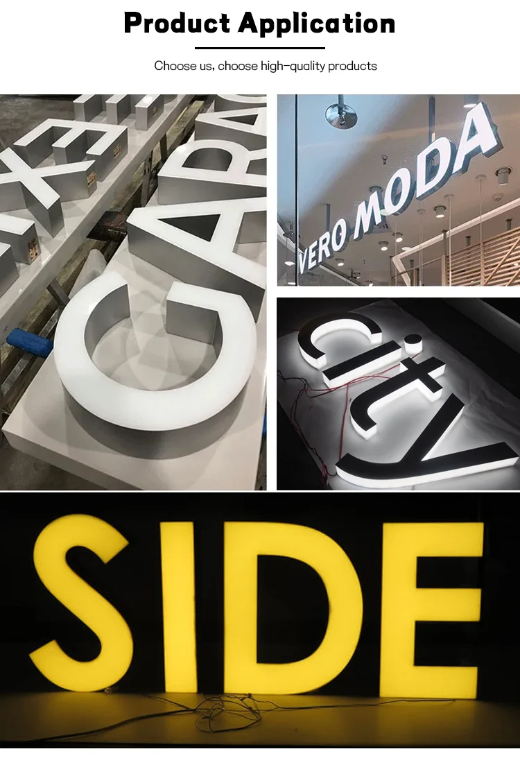 9 Inch Acrylic Channel Letter Cap Channel Letter Aluminum Stripe Trim Cap 11cm app3