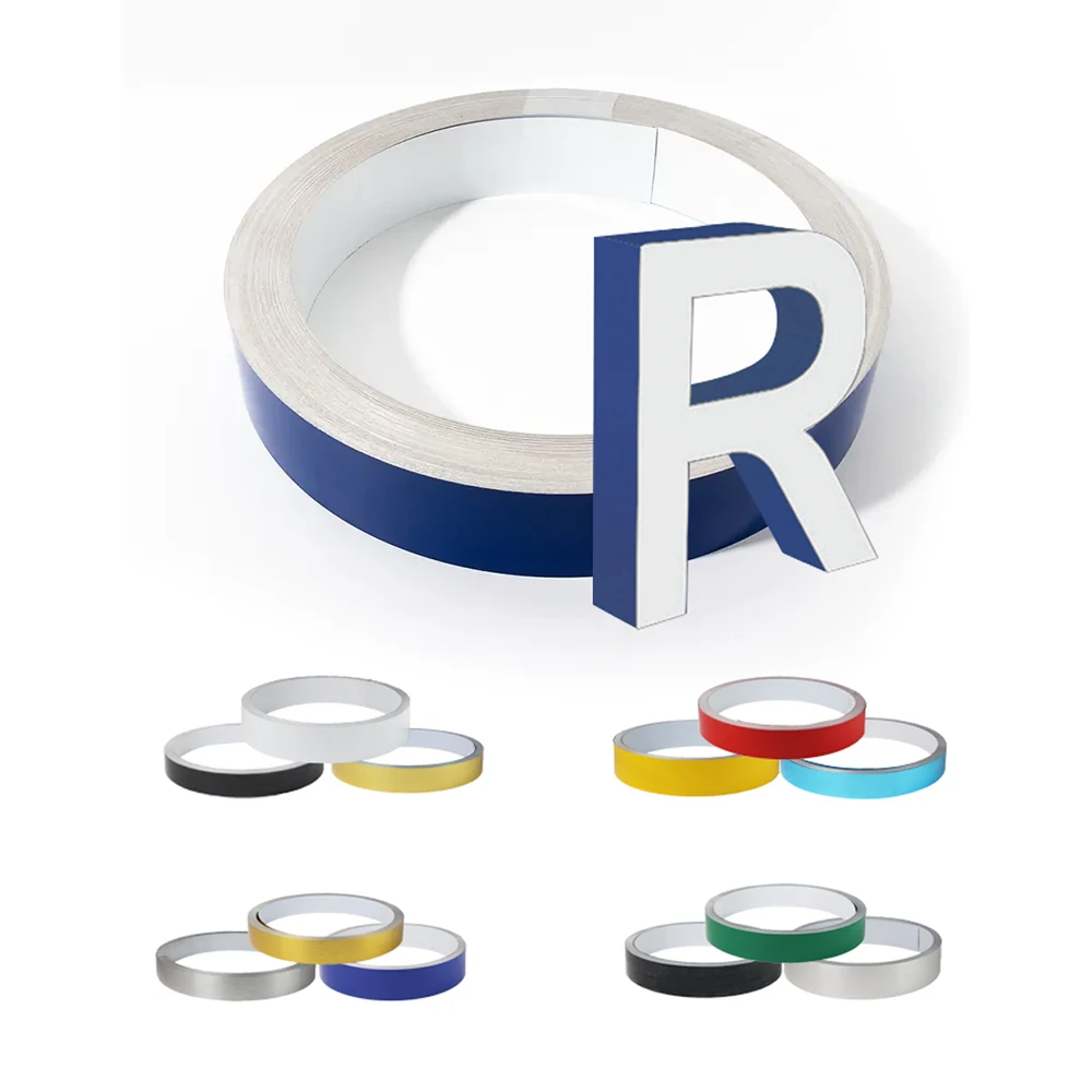 Color Coated Channel Letter Aluminum Strip Word Edge Tape Flat Coil Without Folded Edge Application 1