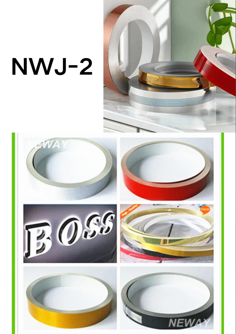 20mm-1400mm Aluminum Trim Cap For Channel Letter Sign Trim Cap Application